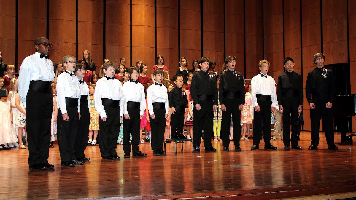 Lyric and Concert Choir boys perform at the 39th Annual Spring Concert