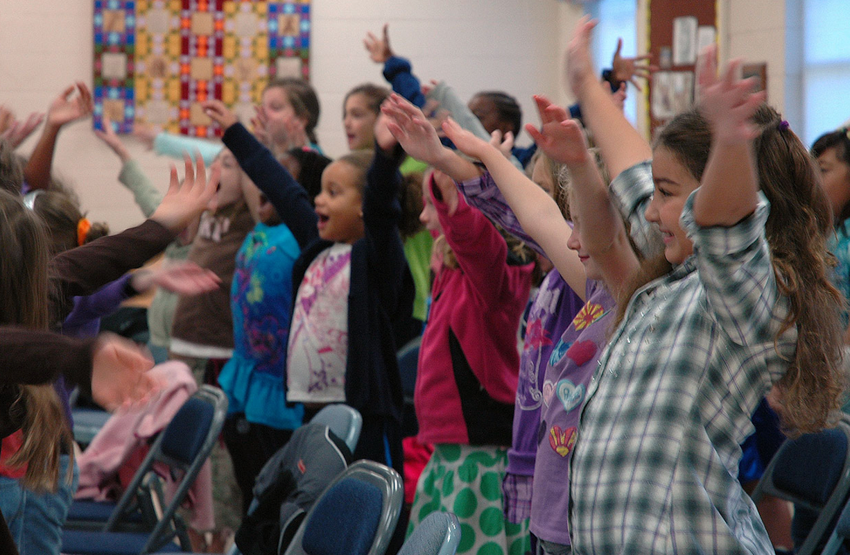 Choristers at rehearsal, 2011